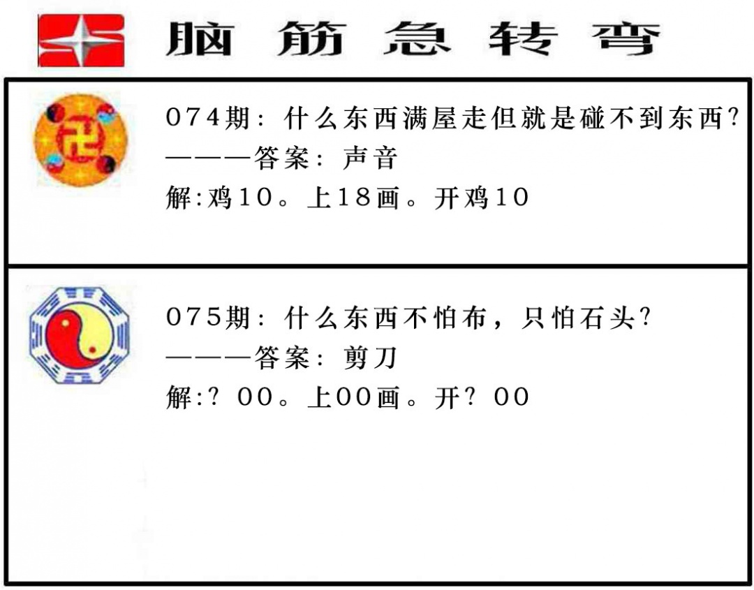 075期脑筋急转弯[图]